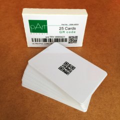 pArt QR Kod Baskılı Termal PVC Kart 25 Adet