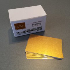 pArt PVC Metalik Altın Yaldız Termal Kart 50 Adet