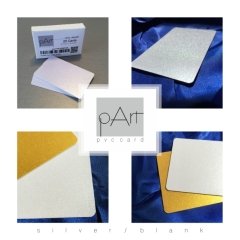 pArt PVC Metalik Gümüş Yaldız Termal Kart 25 Adet