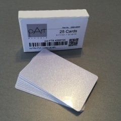pArt PVC Metalik Gümüş Yaldız Termal Kart 25 Adet