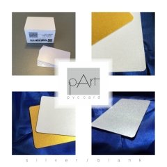 pArt PVC Metalik Gümüş Yaldız Termal Kart 100 Adet
