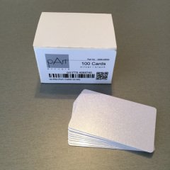 pArt PVC Metalik Gümüş Yaldız Termal Kart 100 Adet