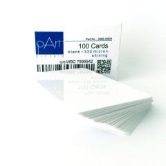 ﻿pArt PVC  Beyaz Kart 330 micron Parlak Yüzey 100 adet