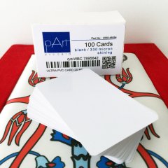pArt PVC  Beyaz Kart 330 micron Parlak Yüzey 100 adet