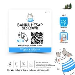 partQART Hesap Numarası Levhası, (NFC+QR)