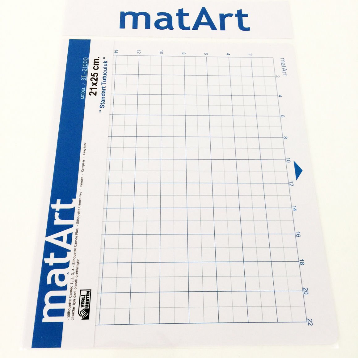 pArt matArt Yapışkanlı Plotter Kesim Matı 21x25 cm. (Standart Tutuculuk)
