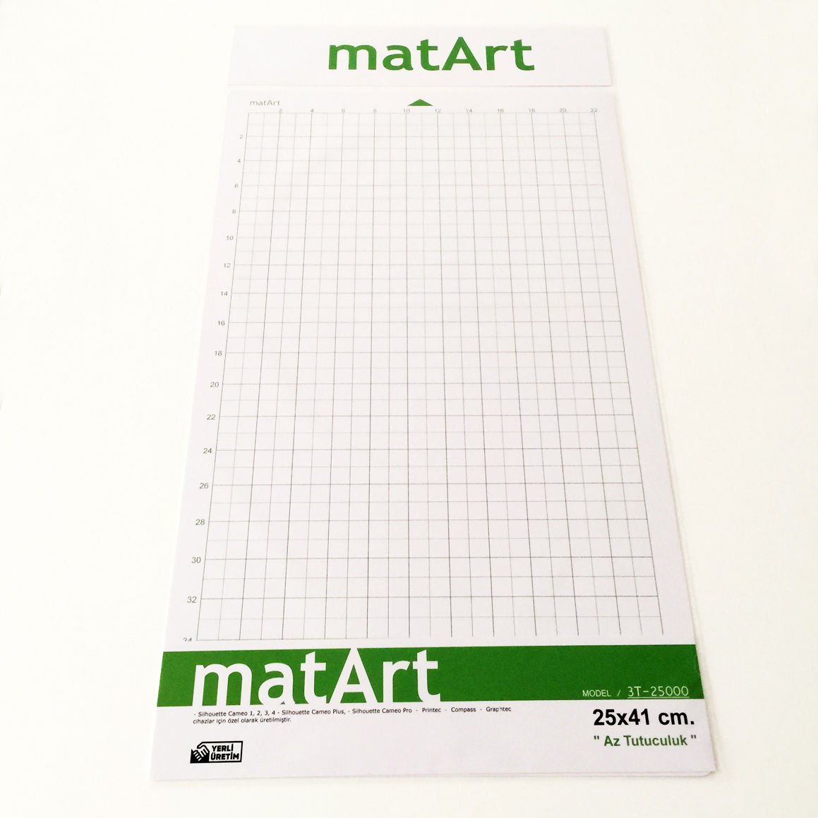 pArt matArt Yapışkanlı Plotter Kesim Matı 25x41 cm. (Zayıf Tutuculuk)