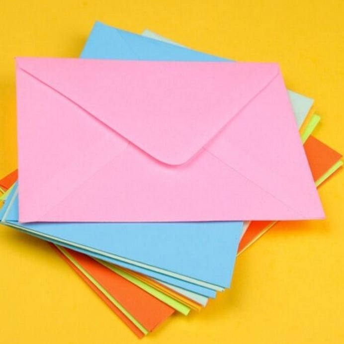 pArt Renkli Mini Zarf, 7x9 cm., 50 adet