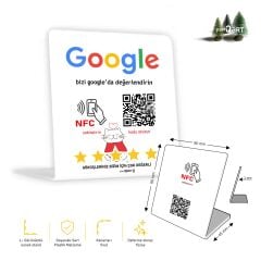 partQART Google Yorum Standı, (NFC+QR)
