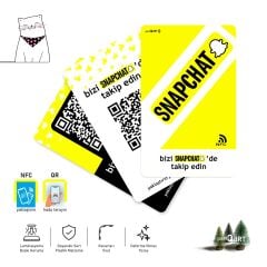 partQART Snapchat Takip Kartı, (NFC+QR)