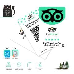 partQART Tripadvisor Yorum Kartı, (NFC+QR)