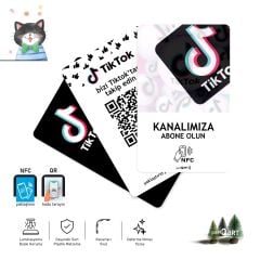 partQART TikTok Abone Kartı, (NFC+QR)