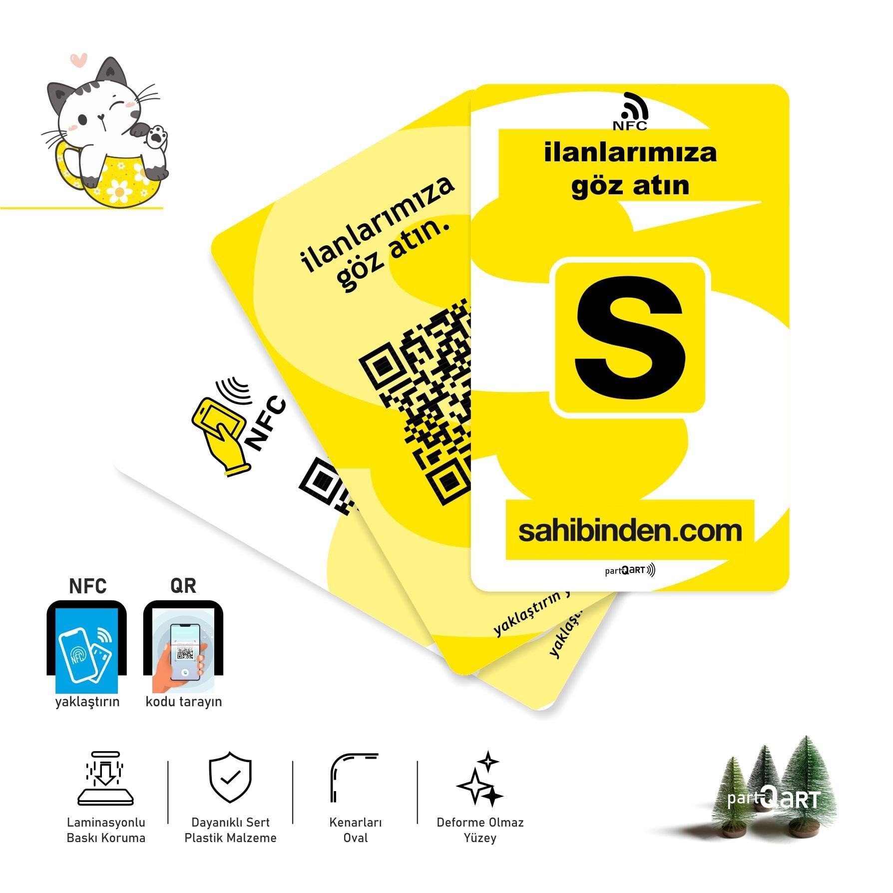 partQART Sahibinden Satıcı Kartı, (NFC+QR)