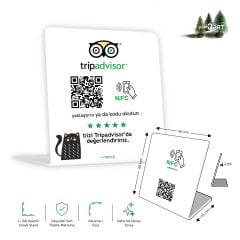 partQART Tripadvisor Yorum Standı, (NFC+QR)