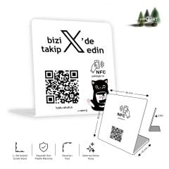 partQART X Takip Standı, (NFC+QR)