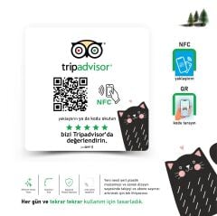 partQART Tripadvisor Yorum Levhası, (NFC+QR)