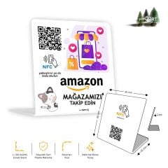 partQART Amazon Takip Standı, (NFC+QR)