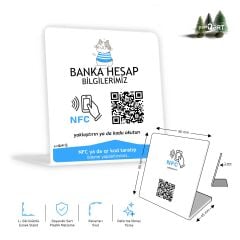 partQART Hesap Numarası Standı, (NFC+QR)