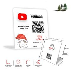 partQART Youtube Abone Standı, (NFC+QR)